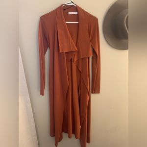 Petal & Pup cardigan coat, rust color w/belt! Size 8, fits like a small/medium